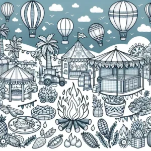 Desenho de festa junina para colorir ou imprimir: onde encontrar online