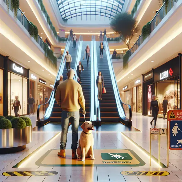 Cuidado com a escada rolante do shopping #cachorro …